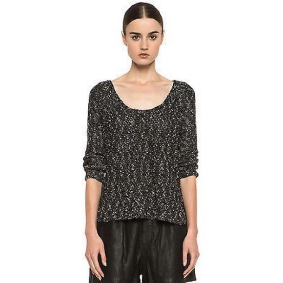 HELMUT LANG Caged Boucle Side Slit Pullover EUC - Picture 1 of 10